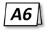 A6 105/148mm  (210/148mm składane do A6, 1 big na dłuższym boku)