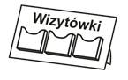 wizytówki trzy kieszenie